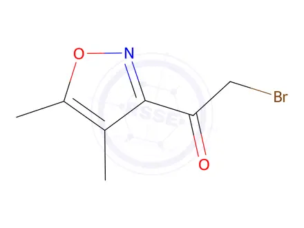 Chemical structure of 2-Bromo-1-(4,5-dimethylisoxazol-3-yl)ethanone