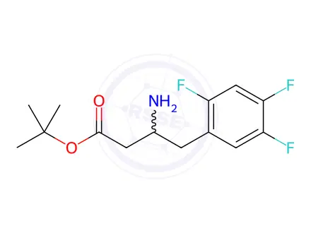 Chemical structure of Sitagliptin Acid Pivaloyl Impurity