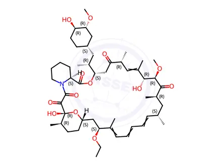 Chemical structure of Rapamycin Impurity 15 (7-O-Ethyl Rapamycin)