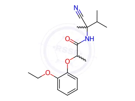 Chemical structure of N-(2-Cyano-3-methylbutan-2-yl)-2-(2-ethoxyphenoxy)propanamide