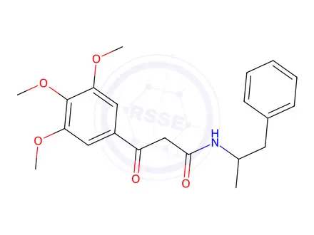 Chemical structure of N-(α-Methylphenethyl)-2-(3,4,5-trimethoxybenzoyl)acetamide