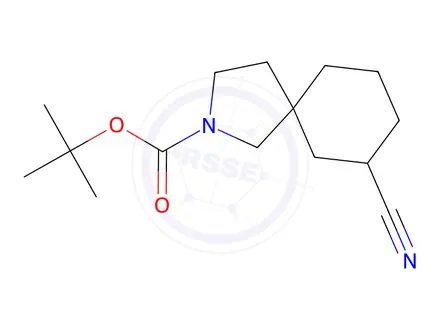 Chemical structure of Tert-butyl 7-cyano-2-azaspiro[4.5]Decane-2-carboxylate