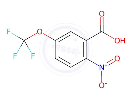 Chemical structure of 2-Nitro-5-(trifluoromethoxy)benzoic Acid