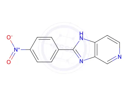 Chemical structure of 2-(4-Nitrophenyl)-3H-imidazo[4,5-c]pyridine