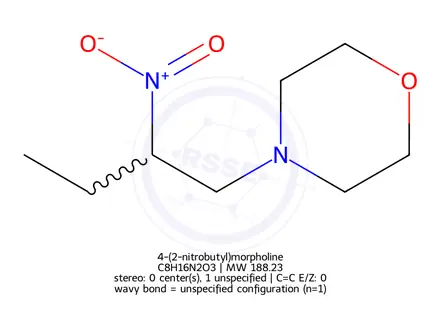 Chemical structure of 4-(2-nitrobutyl)morpholine