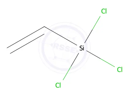 Chemical structure of Vinyltrichlorosilane, inhibited [UN1305] [Flammable liquid]