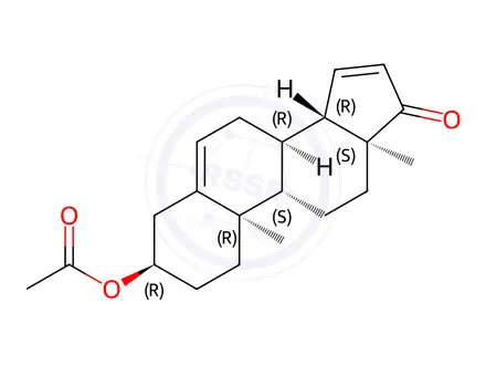 Chemical structure of 3β-O-Acetyl-androsta-5,15-dien-17-one