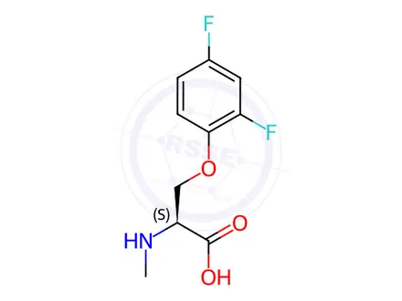 Chemical structure of O-(2,4-difluorophenyl)-L-serine