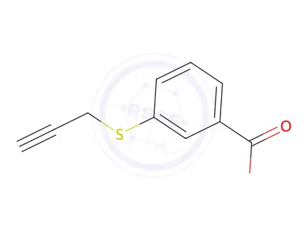 Chemical structure of 3-(prop-2-yn-1-ylsulfanyl)benzoic acid