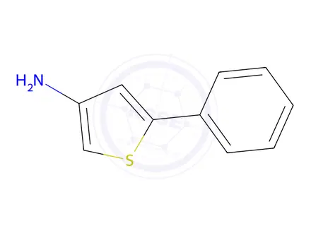 Chemical structure of 5-Phenylthiophen-3-amine