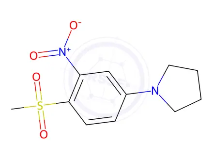 Chemical structure of 1-[4-(Methylsulfonyl)-3-nitrophenyl]pyrrolidine