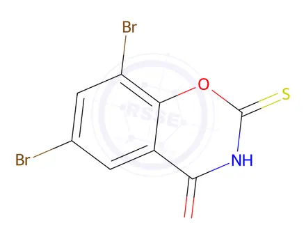 Chemical structure of 6,8-Dibromo-2-thio-2H-1,3-benzoxazine-2,4(3H)-dione