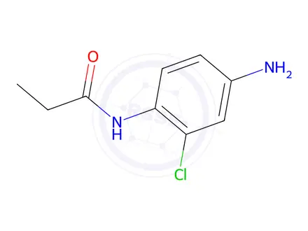 Chemical structure of N-(4-amino-2-chlorophenyl)propionamide