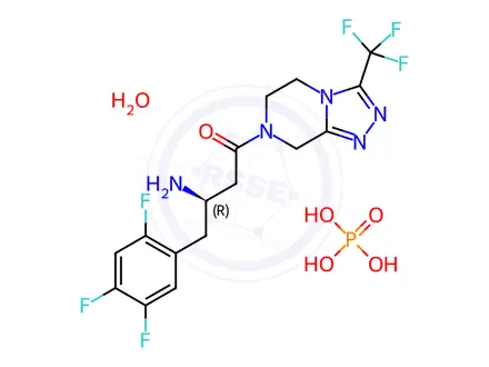Chemical structure of Sitagliptin Phosphate