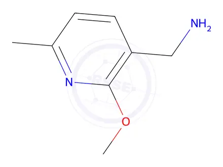 Chemical structure of (2-methoxy-6-methylpyridin-3-yl)methanamine