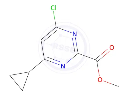 Chemical structure of Methyl 4-chloro-6-cyclopropylpyrimidine-2-carboxylate