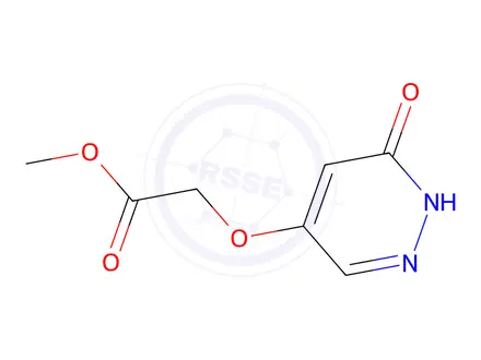 Chemical structure of Methyl 2-((6-oxo-1,6-dihydropyridazin-4-yl)oxy)acetate