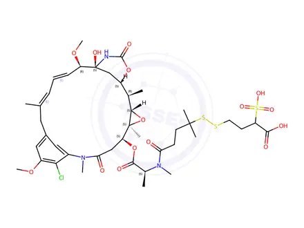 Chemical structure of Sulfo-PDBA-DM4