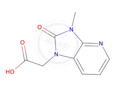 Chemical structure of 2-(3-Methyl-2-oxo-2,3-dihydro-1h-imidazo[4,5-b]pyridin-1-yl)acetic Acid