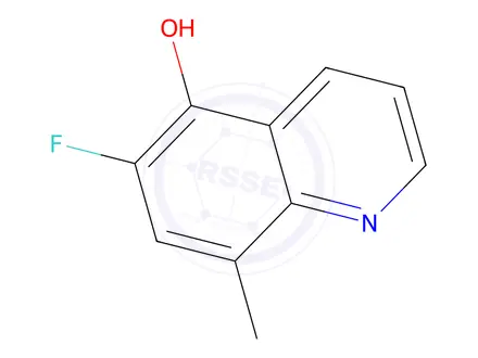 Chemical structure of 6-Fluoro-8-methylquinolin-5-ol