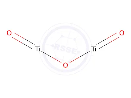 Chemical structure of Dititanium trioxide
