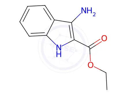 Chemical structure of Ethyl 3-amino-1H-indole-2-carboxylate