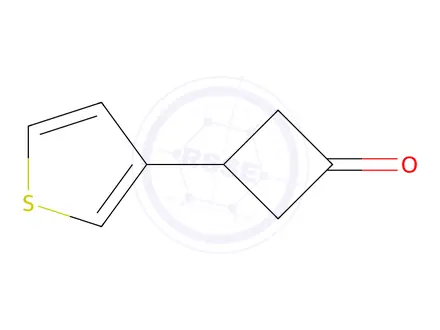 Chemical structure of 3-(Thiophen-3-yl)cyclobutan-1-one