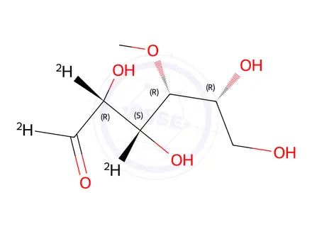 Chemical structure of 4-O-Methyl-D-glucose-d3