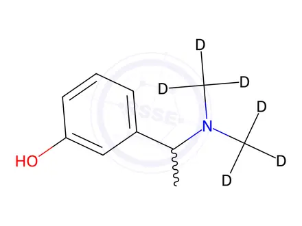 Chemical structure of 3-[1-[Di(methyl-d3)amino]ethyl]phenol