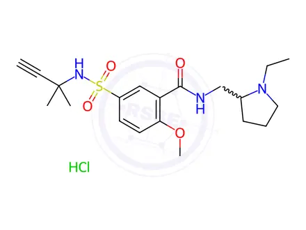 Chemical structure of Tinisulpride Hydrochloride