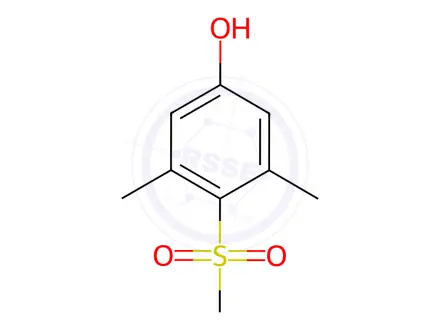Chemical structure of Mesurol phenol sulfone