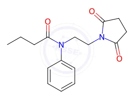 Chemical structure of N-(2-(2,5-Dioxopyrrolidin-1-yl)ethyl)-N-phenylbutyramide