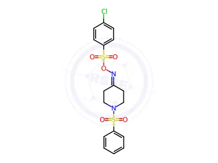 Chemical structure of 4-({[(4-chlorophenyl)sulfonyl]oxy}imino)-1-(phenylsulfonyl)piperidine