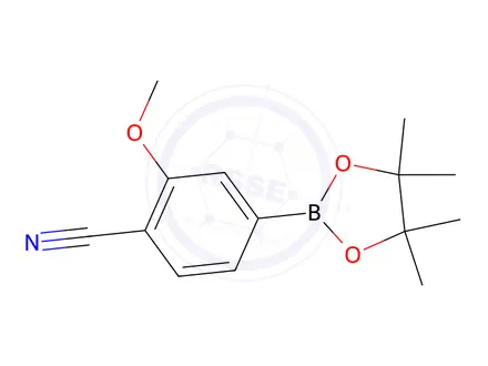 Chemical structure of 2-Methoxy-4-(4,4,5,5-tetramethyl-1.3.2-dioxaborolan-2-yl)benzonitrile