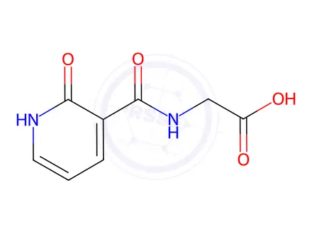 Chemical structure of N-(2-Hydroxynicotinoyl)Glycine