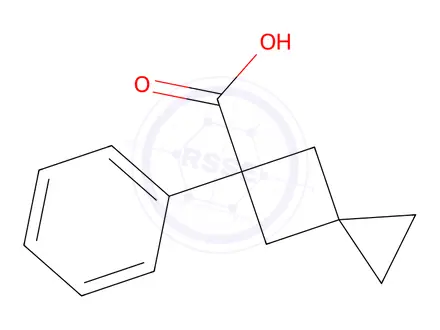 Chemical structure of 5-Phenylspiro[2.3]hexane-5-carboxylic acid