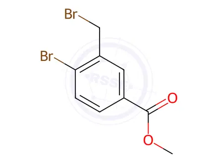 Chemical structure of 3-Bromomethyl-4-bromobenzoic acid methyl ester