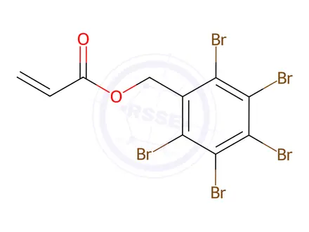 Chemical structure of Pentabromobenzylacrylate