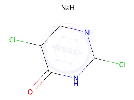 Chemical structure of 2,5-dichloro-1H-pyrimidin-6-one;sodium salt