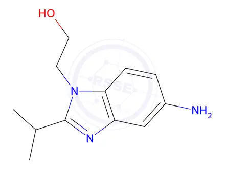 Chemical structure of 2-(5-AMINO-2-ISOPROPYL-BENZOIMIDAZOL-1-YL)-ETHANOL DIHYDROCHLORIDE