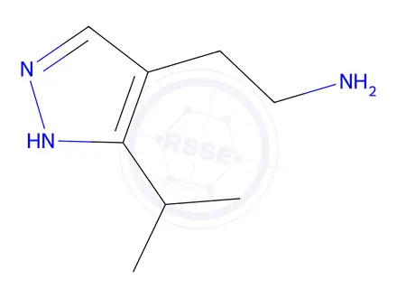 Chemical structure of 2-(5-isopropyl-1h-pyrazol-4-yl)ethan-1-amine