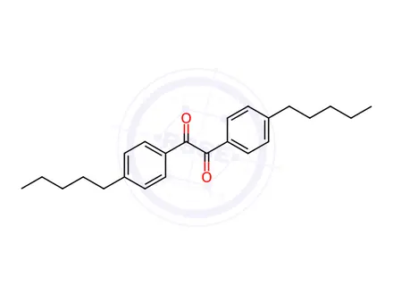 Chemical structure of Ethanedione, bis(4-pentylphenyl)-(9CI)