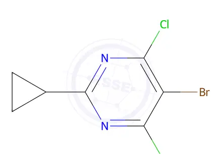 Chemical structure of 5-Bromo-4,6-dichloro-2-cyclopropylpyrimidine