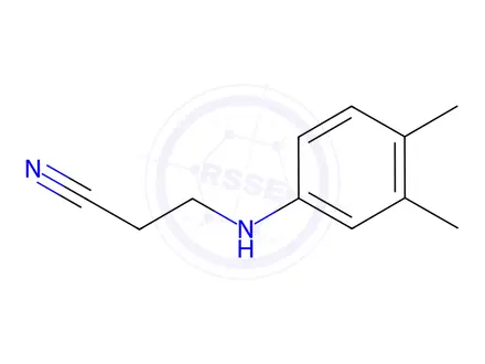 Chemical structure of 3-[(3,4-DIMETHYLPHENYL)AMINO]PROPANENITRILE