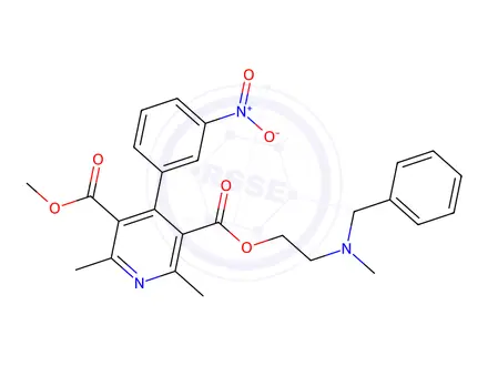 Chemical structure of Nicardipine Hydrochloride Impurity 1 Monomer (Nicardipine Hydrochloride EP Impurity A)