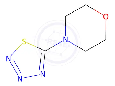 Chemical structure of 5-morpholino-1,2,3,4-thiatriazole