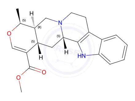 Chemical structure of Rauwolfia Serpentina (1599000)