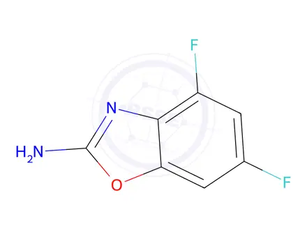 Chemical structure of 4,6-Difluoro-1,3-benzoxazol-2-amine