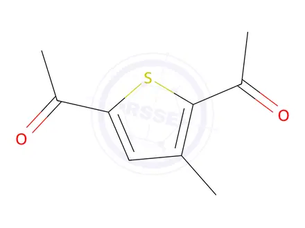 Chemical structure of 1,1'-(3-Methylthiophene-2,5-diyl)bis(ethan-1-one)