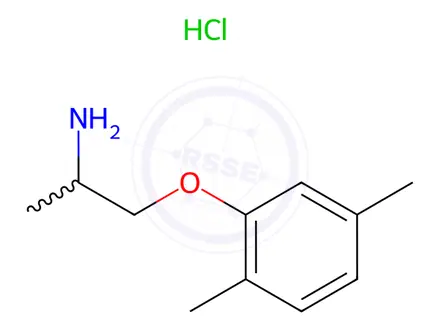 Chemical structure of 6-Demethyl 5-Methyl Mexiletine Hydrochloride